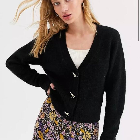 And Other Stories Cardigan Dinosaur Stories Dinosaur Cardigan Small - Picture 2 of 7